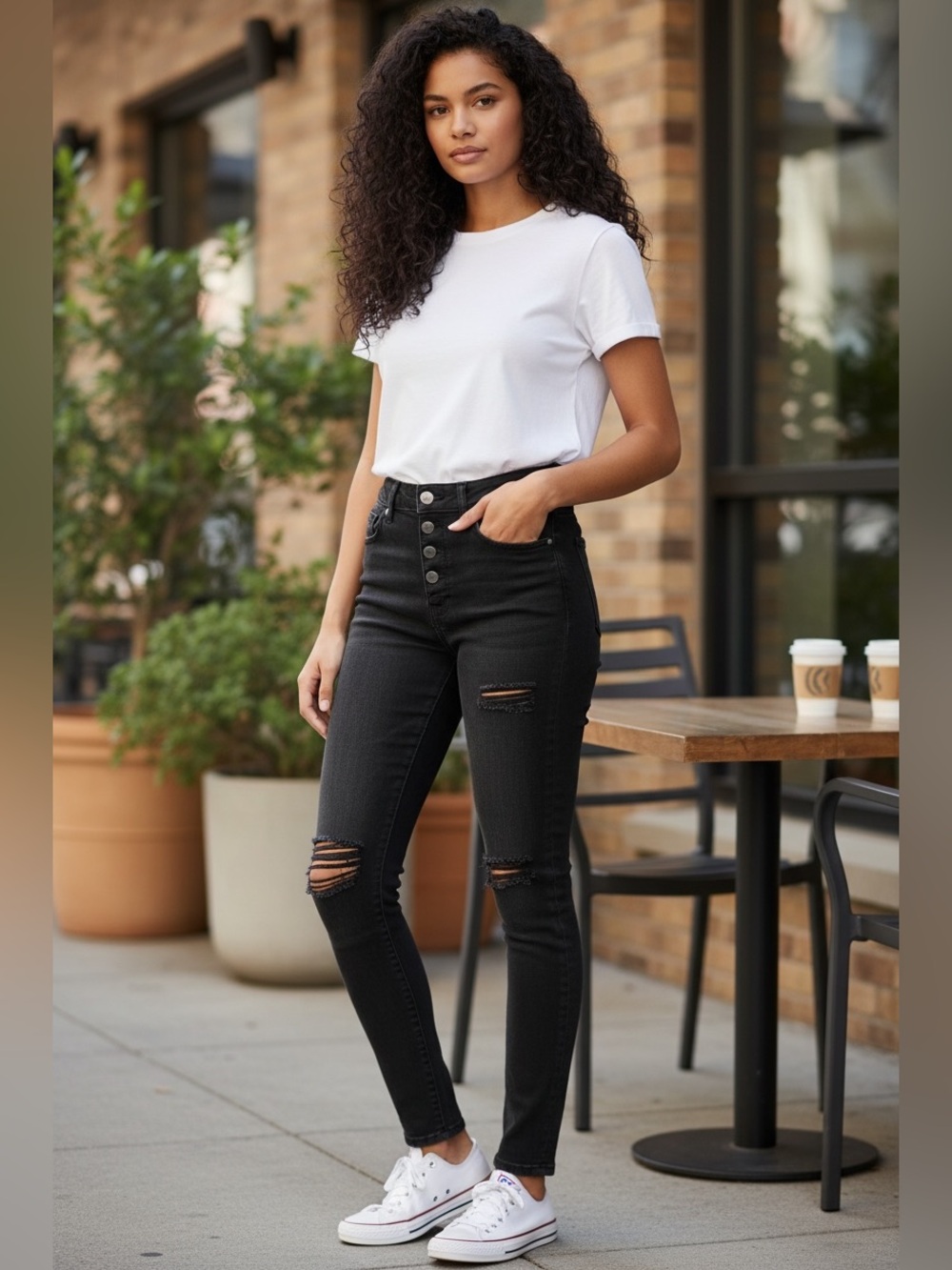 Flying Monkey Distressed Skinny Jeans